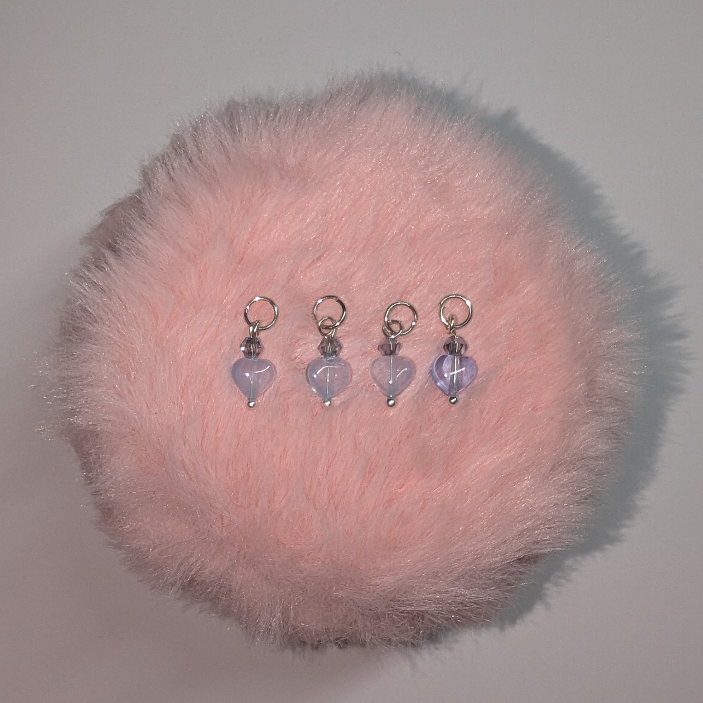 Glass Heart Earrings
