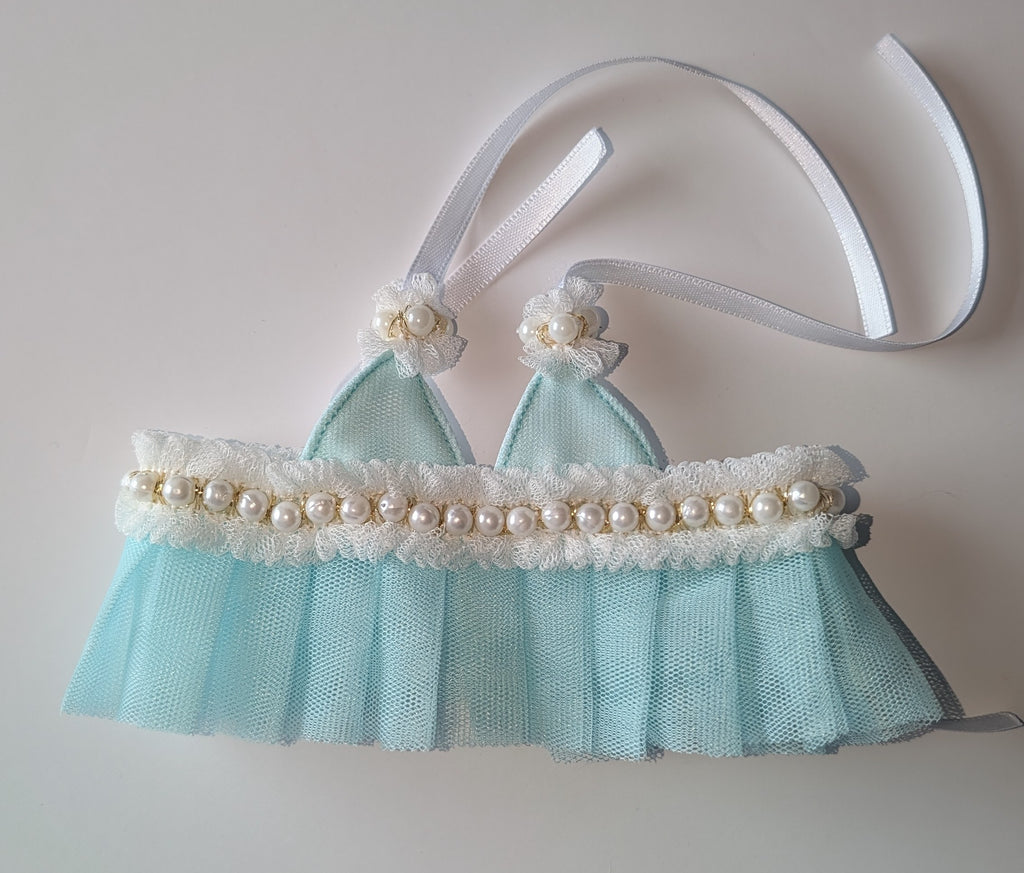 Princess Lace Top, White Straps