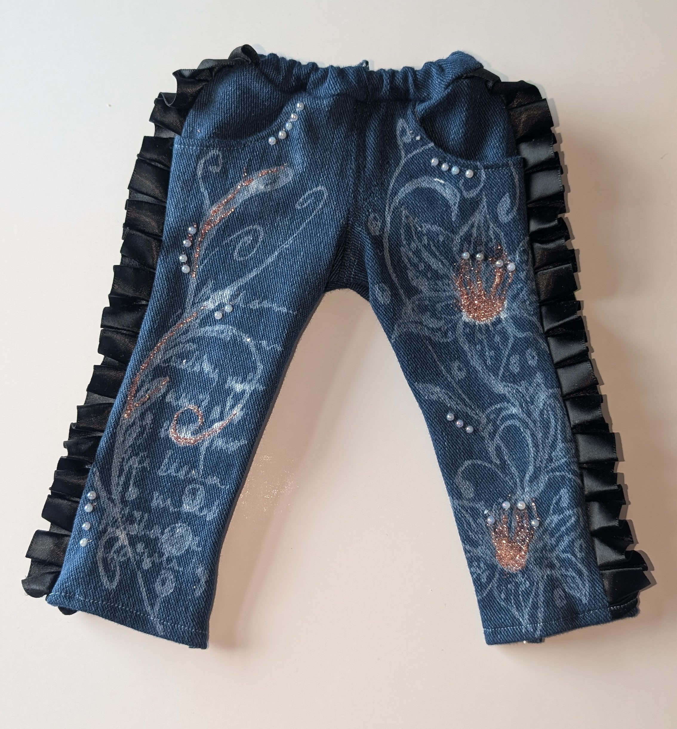 Black Lace Jeans